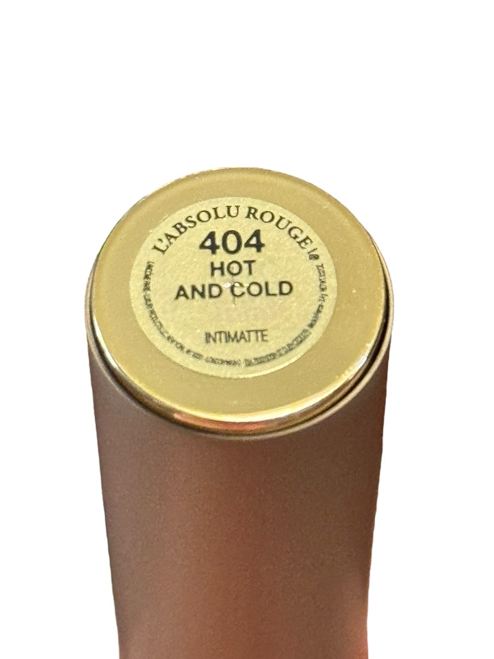 Lancôme L'Absolu Rouge Intimatte Soft Matte Lipstick Hot & Cold 404 0.12oz New - Picture 10 of 11